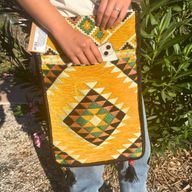 Kilim Festivalväska - Gul