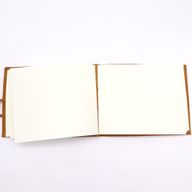 Läderbunden Skissbok - Gyllene Träd (18x23 cm) - 144 Sidor