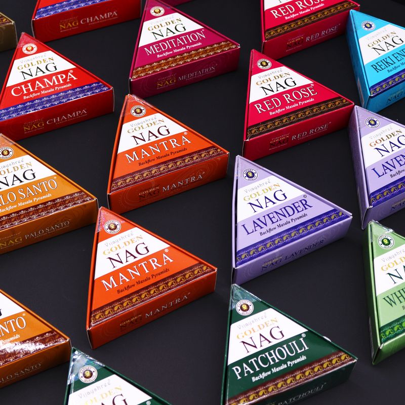 42g Jumbo Golden Nag - Röd Ros Tillbakaflöde Rökelsekoner