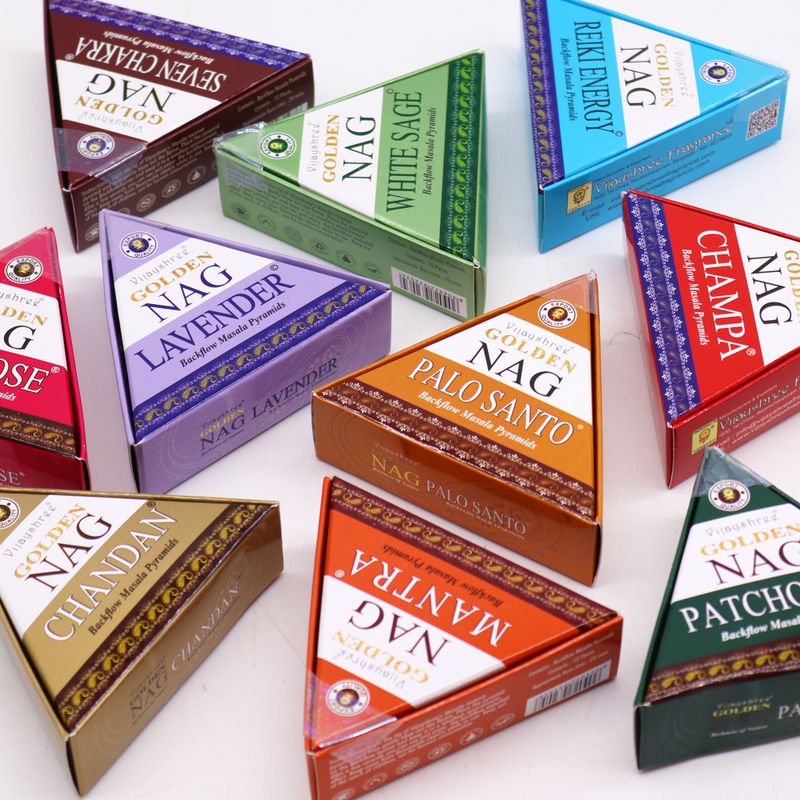 42g Jumbo Golden Nag - Palo Santo Tillbakaflöde Rökelsekoner