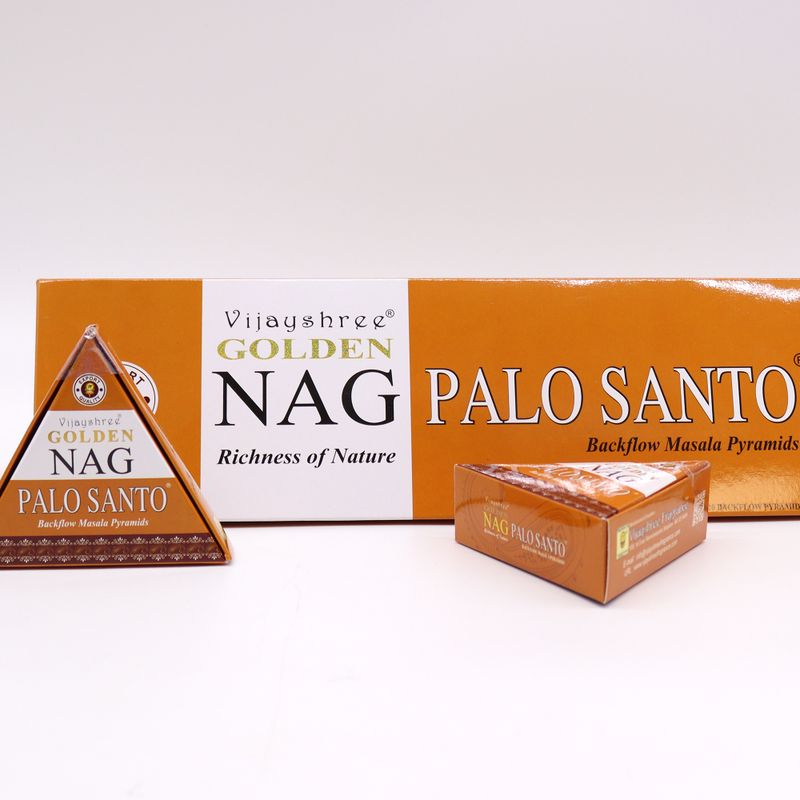 42g Jumbo Golden Nag - Palo Santo Tillbakaflöde Rökelsekoner