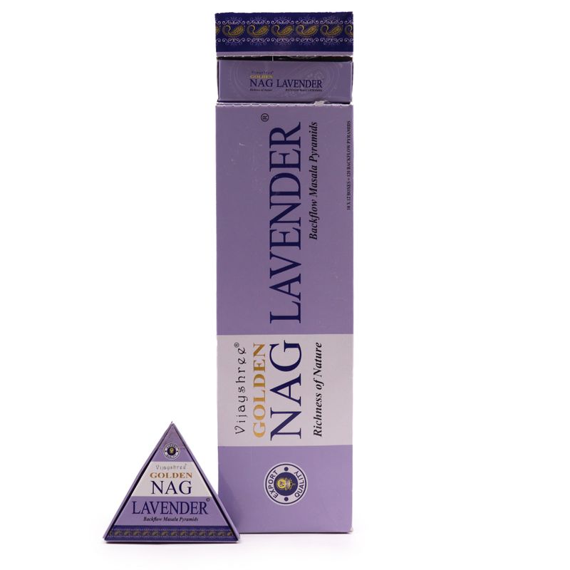 42g Jumbo Golden Nag - Lavendel Tillbakaflöde Rökelsekoner