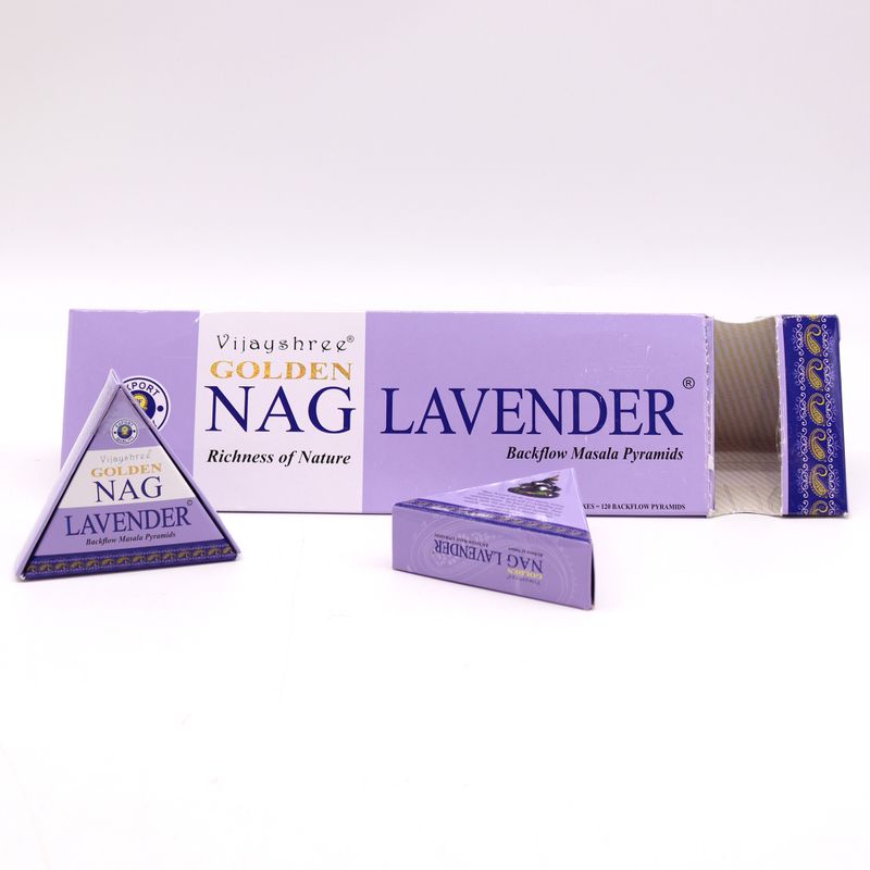 42g Jumbo Golden Nag - Lavendel Tillbakaflöde Rökelsekoner