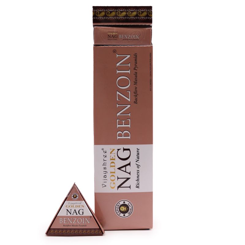 42g Jumbo Golden Nag - Bensoin Tillbakaflöde Rökelsekoner