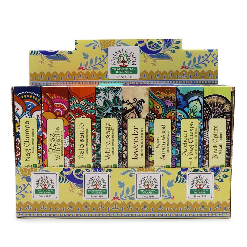 Namaste Mandala Masala Rökelse - Startpaket 1 (6x8 Dofter)