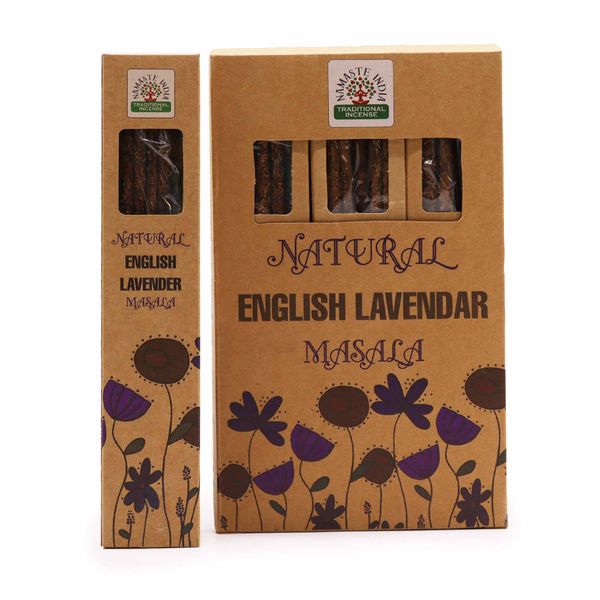 Naturlig Botanisk Masala Rökelse - Engelsk Lavendel