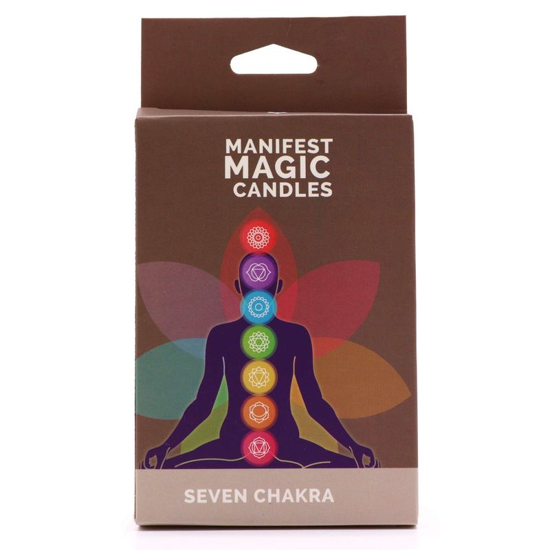 Sju Chakra Ljus för Manifestation (7 st)