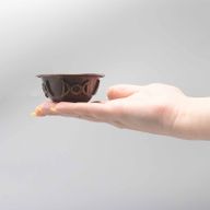 Antik Ritualskål i Koppar med Trippel Måne 8x4cm