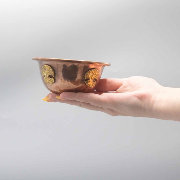 Ritualskål i Koppar med Livets Träd 12x5cm