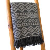 Boho Bekvämt Överkast - 125x150cm - Grå Geometrisk