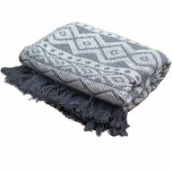 Boho Bekvämt Överkast - 125x150cm - Grå Geometrisk