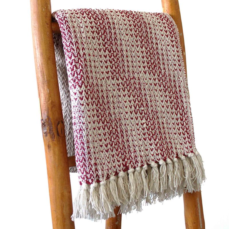 Boho Bekvämt Överkast - 125x150cm - Rubin Tvåfärgad