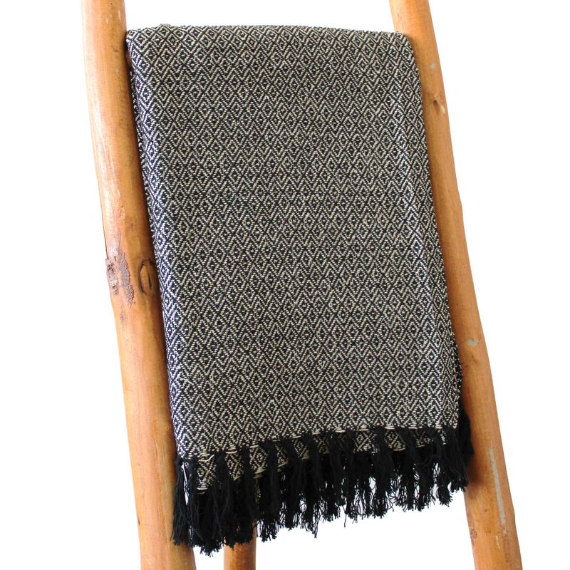Boho Bekvämt Överkast - 125x150cm - Träkol