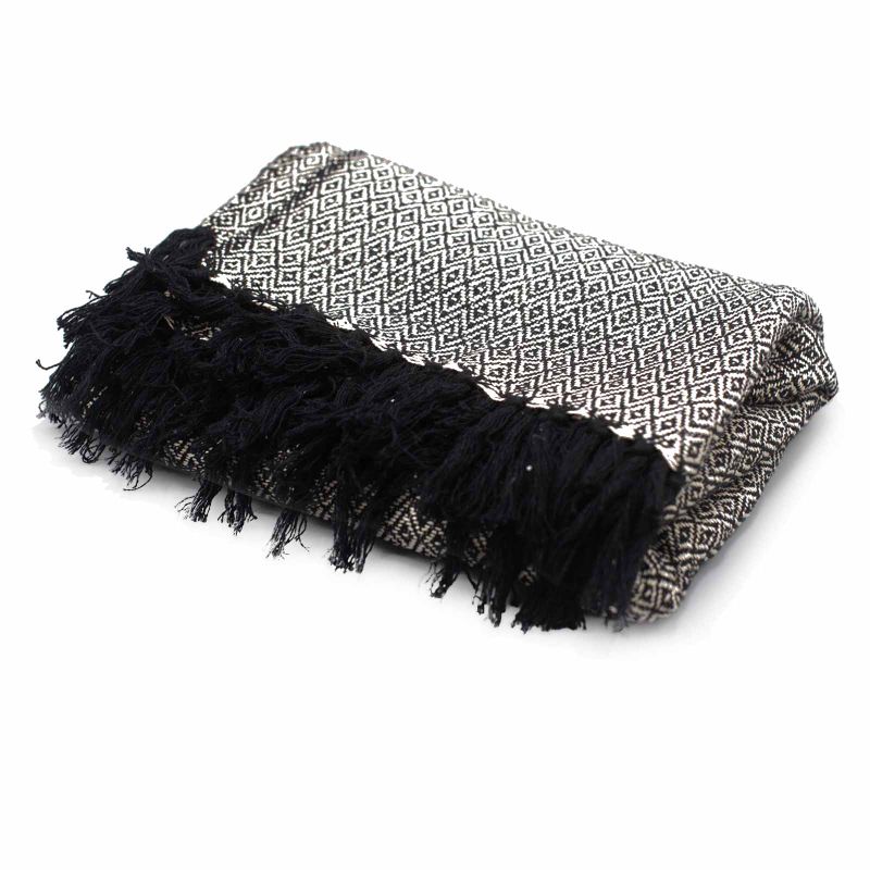 Boho Bekvämt Överkast - 125x150cm - Träkol