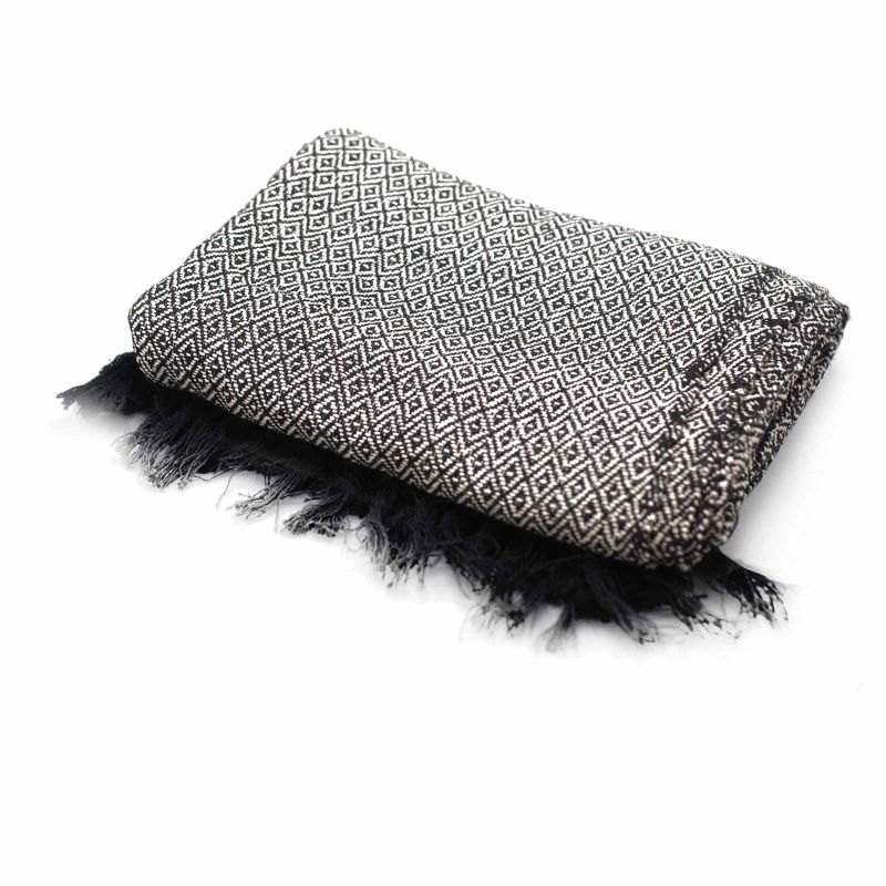 Boho Bekvämt Överkast - 125x150cm - Träkol