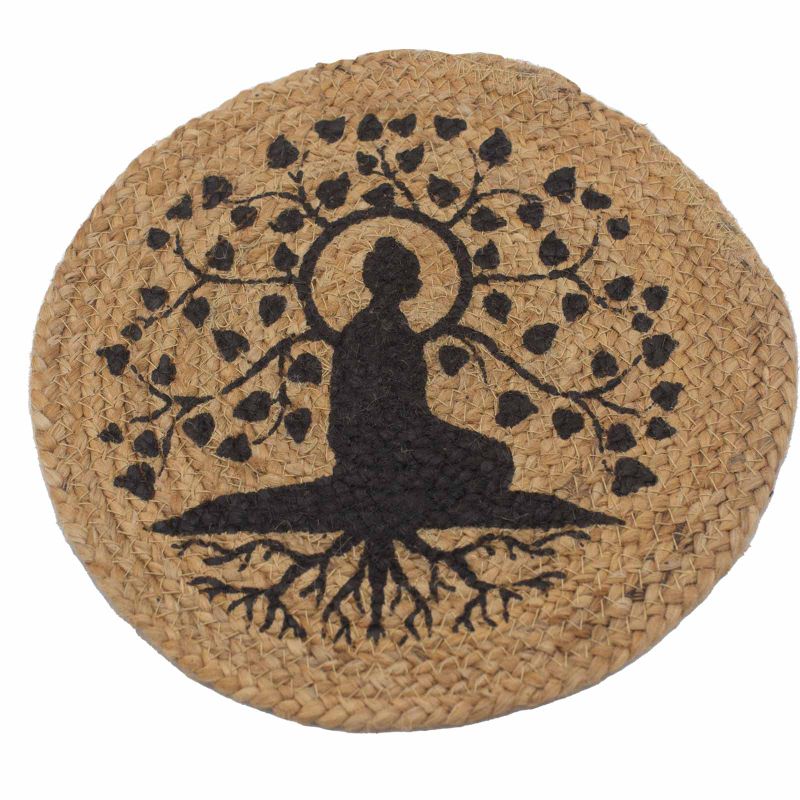 Naturligt Tallriksunderlägg - Jute 30cm - Bodhi-träd