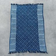 Handgjord Indigo-Pläd - 170x120cm - Kasba Kakel