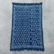Handgjord Indigo-Pläd - 170x120cm - Chhota Blomma