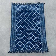 Handgjord Indigo-Pläd - 170x120cm - Midnatt Heerak