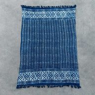 Handgjord Indigo-Pläd - 170x120cm - Seedha Pilar