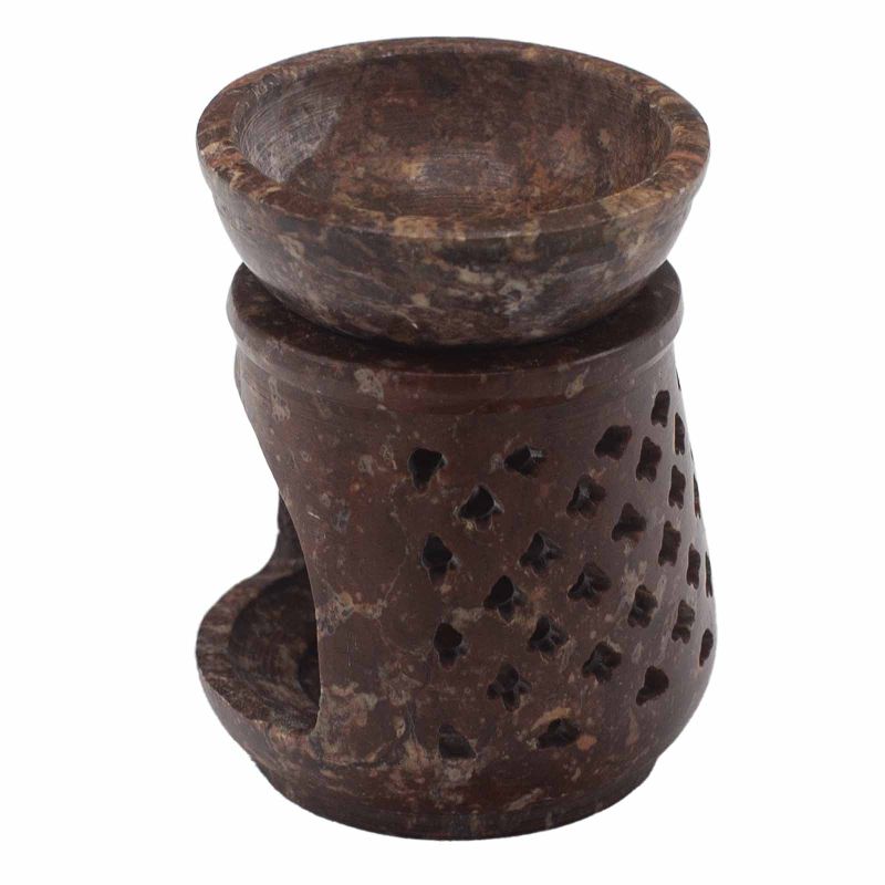 Liten Oljebrännare av Täljsten 8cm - Klassisk