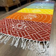 Yogamatta i 100% Bomull - 60x200cm - 7 Chakran