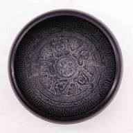 Jordpulver Klangskål 16cm - Om Fem Buddha