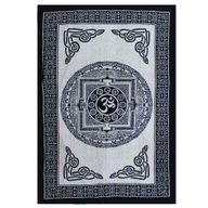 Enkelt Bomullsöverkast + Väggdekoration - Mono - OM Mandala