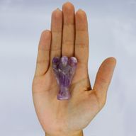 Handsnidad Ädelstensängel - Ametist