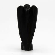 Handsnidad Ädelstensängel - Svart Agat
