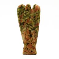 Handsnidad Ädelstensängel - Unakit