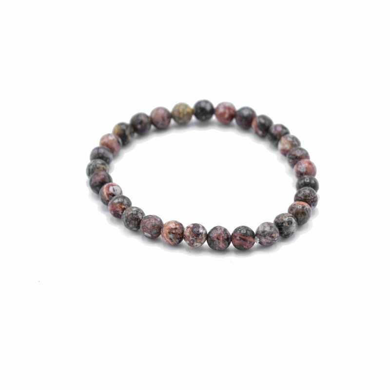 Ädelstensarmband för Manifestation - Leopardskinn - Mod