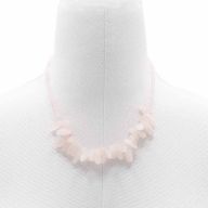 Halsband med Långa Ädelstenar - Rosenkvarts