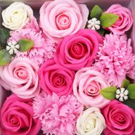 Kvadratisk Ask - Baby Shower - Rosa