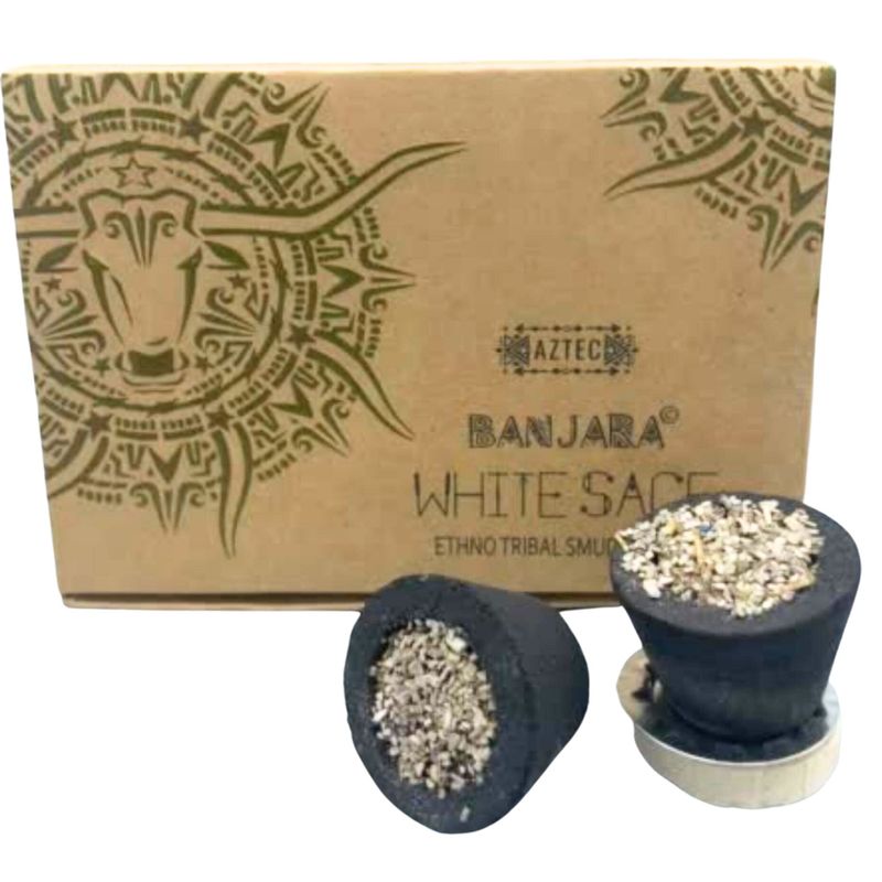 Banjara Hartskoppar - Vit Salvia