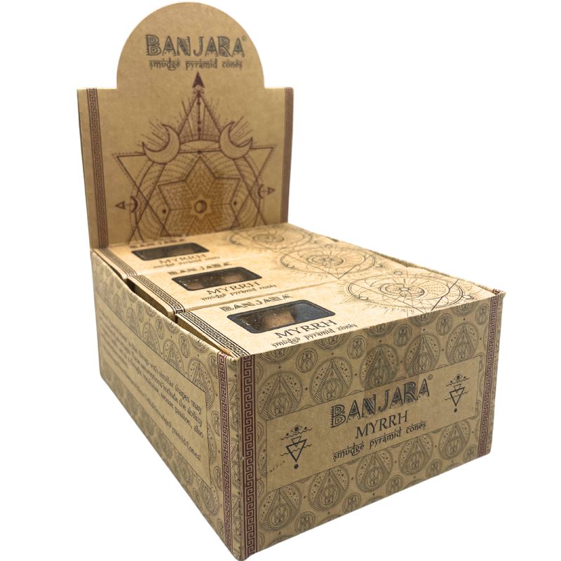 Banjara Pyramidformade Rökelsekoner - Myrra