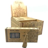 Banjara Pyramidformade Rökelsekoner - Vit Salvia