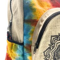 Stor Ryggsäck av Hampa med Batik - Mandala