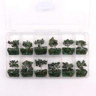 Mini Ädelstensträd med Orgonitbas - Grön Aventurin (15 Stenar)
