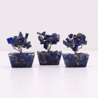 Mini Ädelstensträd med Orgonitbas - Sodalit (15 Stenar)
