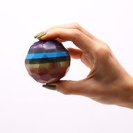 Facetterad Helande Boll & Stativ - Sju Chakra
