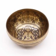 Tibetansk Helande Skål Graverad 16cm - 7 Chakra