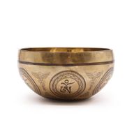 Tibetansk Helande Skål Graverad 16cm - Bodhi-träd Buddha
