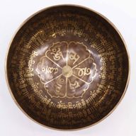 Tibetansk Helande Skål Graverad 16cm - Mantra