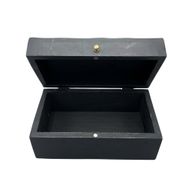 Vintage Dekorativ Mångsidig Låda - 22x12x10cm - Svarta Virvlar