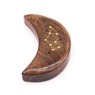 Graverad Rökelsebrännare av Mässing med Stjärntecken - Måne