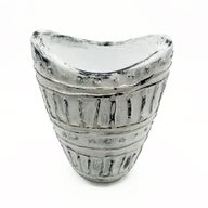 Vas med Bred Hals - Krämfärg 22cm