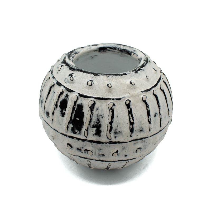 Grekisk Lerkruka Bubbla - Krämfärg 10cm