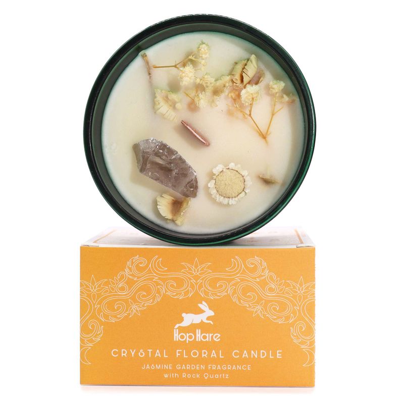 Hop Hare Ljus med Kristaller och Torkade Blommor - Startpaket