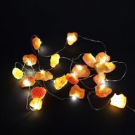 Ljusslinga med Ädelstenar - Orange Jade